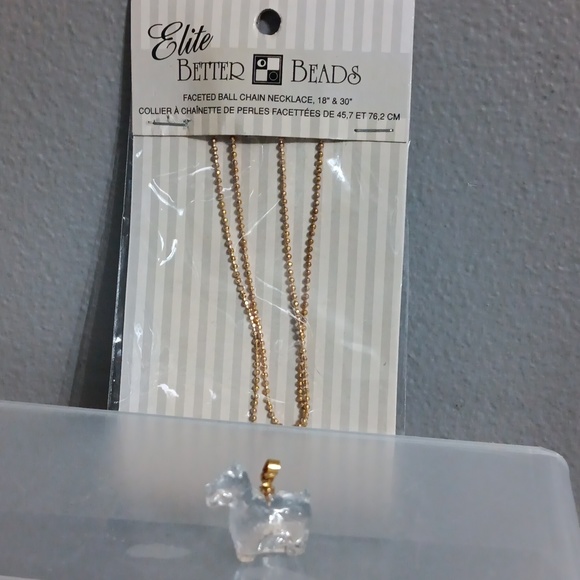 SCOTTISH TERRER clear glass charm - Picture 4 of 7